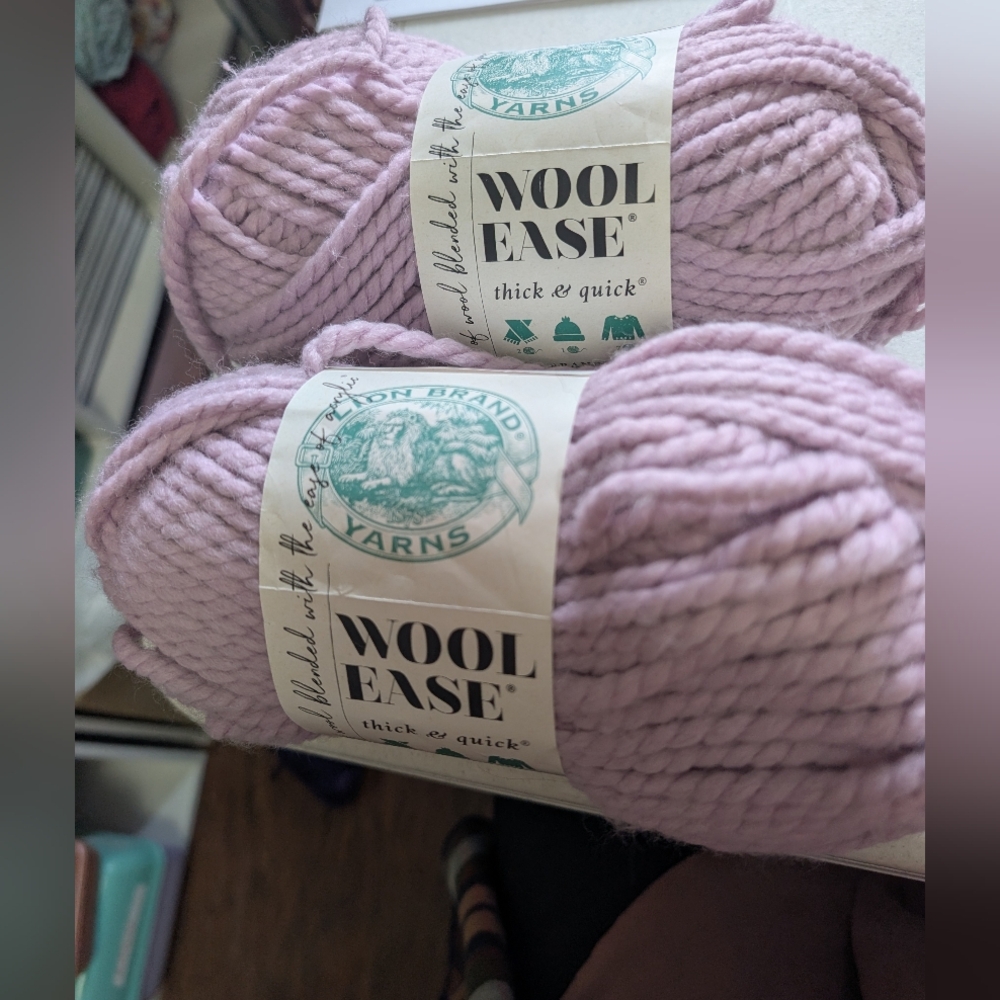 Lion Brand Wool-Ease Yarn in Fairy Light Purple- NEW